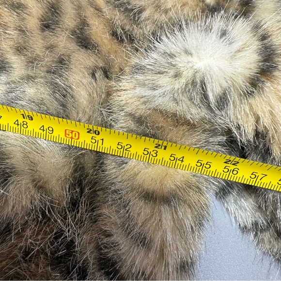 St. John Animal Print Faux Fur Bomber Jacket - Picture 12 of 16